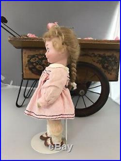 9 Antique Bisque Head German Doll GB 253 AM Googly Nobbi Kid