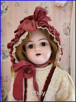 ANTIQUE 24 German Bisque HEINRICH HANDWERCK 109-13 DOLL Mama Body Almond Eyes