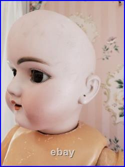 ANTIQUE 24 German Bisque HEINRICH HANDWERCK 109-13 DOLL Mama Body Almond Eyes