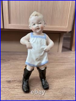 ANTIQUE GERMAN GEBRUDER Huebach Bisque Piano Baby