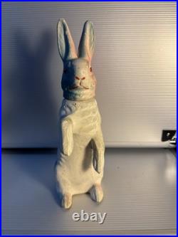 +ANTIQUE+ German Paper Mache / Bunny / Rabbit / Easter / Candy Container c1930 +ANTIQUE+ German Paper Mache / Bunny / Rabbit / Easter / Candy Container c1930