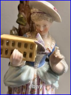 ANTIQUE German SITZENDORF Porcelain Dresden Figural CANDELABRAS Set Of 2 READ