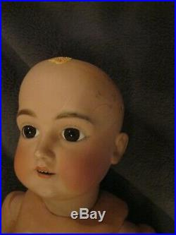 ANTIQUE KESTNER 167 BISQUE HEAD DOLL With COMPO BJB AS IS DAMAGE