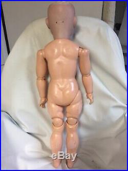 ANTIQUE Mein Liebling Bisque 26 117 closed mouth K&R doll With RARE TODDLER BODY