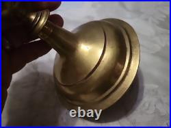 ANTIQUE VINTAGE BRASS CHALICE Goblet Hammered German 7 1/2