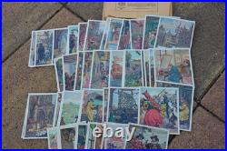 ANTIQUE VINTAGE GERMAN CIGARETTE TRADE CARDS in packs BIG SET RARE