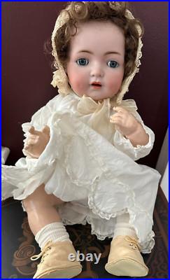 Adorable 20 SIMON HALBIG K & R 121 Antique German Bisque Baby Doll Sleep Eyes