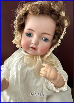 Adorable 20 SIMON HALBIG K & R 121 Antique German Bisque Baby Doll Sleep Eyes