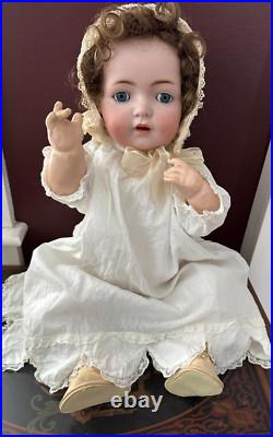 Adorable 20 SIMON HALBIG K & R 121 Antique German Bisque Baby Doll Sleep Eyes