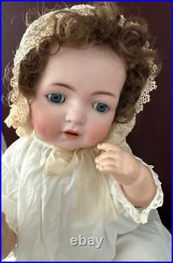 Adorable 20 SIMON HALBIG K & R 121 Antique German Bisque Baby Doll Sleep Eyes