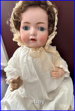 Adorable 20 SIMON HALBIG K & R 121 Antique German Bisque Baby Doll Sleep Eyes