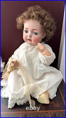 Adorable 20 SIMON HALBIG K & R 121 Antique German Bisque Baby Doll Sleep Eyes