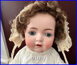 Adorable 20 SIMON HALBIG K & R 121 Antique German Bisque Baby Doll Sleep Eyes