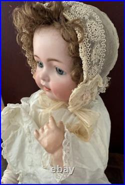 Adorable 20 SIMON HALBIG K & R 121 Antique German Bisque Baby Doll Sleep Eyes