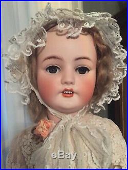 Antique 1078 Simon & Halbig 30 Bisque Doll. Incised S & H 15 On Back Of Head