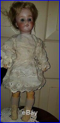 Antique 1078 Simon & Halbig Bisque Socket Head & Composition Doll Antique Dress