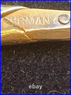 Antique 10K Solid Gold Thimble in Original Case & Vintage German Sewing Scissors Antique 10K Solid Gold Thimble in Original Case & Vintage German Sewing Scissors
