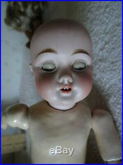 Antique 10 3/4 Cabinet Size Kestner German Bisque Head Doll 143
