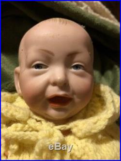Antique 11 German Bisque Kammer Reinhardt 100 Kaiser Baby Art Character Doll