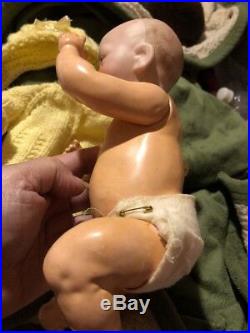 Antique 11 German Bisque Kammer Reinhardt 100 Kaiser Baby Art Character Doll