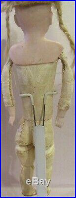 Antique 12.5 C1890 German Bisque Kestner Turned Shoulderhead Fashion Doll Mkd 3