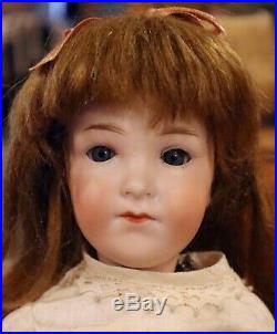 Antique 12 German Bisque RARE Size AM 400 Closed Mouth Doll in Blue Book