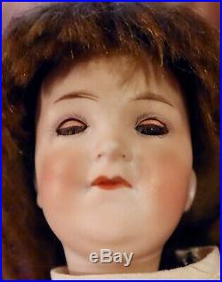 Antique 12 German Bisque RARE Size AM 400 Closed Mouth Doll in Blue Book