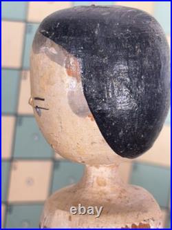 Antique 12 German Handcarved Wooden Grodnertal Doll Fully Jointed
