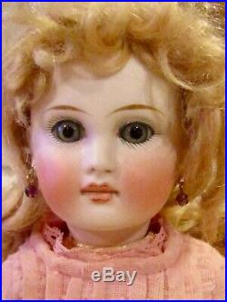 Antique 13 German Bisque Closed Mouth Glass Eyed 137 French Type Belton Doll