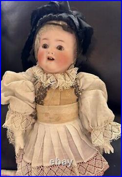 Antique 14 German Bisque 1361 ABG Factory Original Side Hipped Toddler Doll