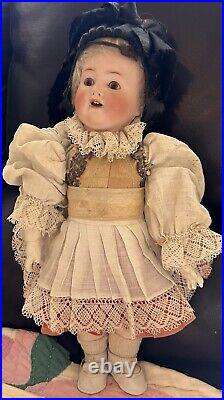 Antique 14 German Bisque 1361 ABG Factory Original Side Hipped Toddler Doll