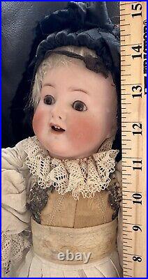 Antique 14 German Bisque 1361 ABG Factory Original Side Hipped Toddler Doll