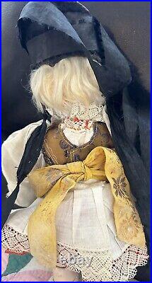 Antique 14 German Bisque 1361 ABG Factory Original Side Hipped Toddler Doll