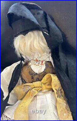 Antique 14 German Bisque 1361 ABG Factory Original Side Hipped Toddler Doll