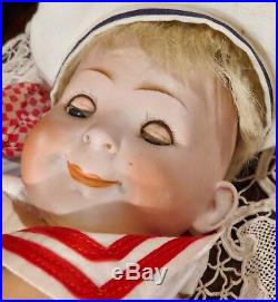 Antique 14 German Bisque Hertel Schwab 173 Jubilee Googlie Doll MAKE OFFER