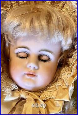Antique 15 979 Closed Mouth Simon Halbig German Bisque Doll With8 Ball Body Perfe