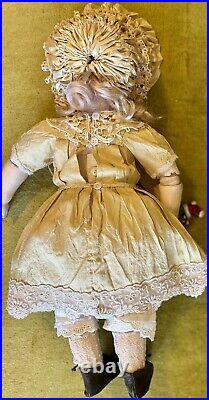 Antique 15 979 Closed Mouth Simon Halbig German Bisque Doll With8 Ball Body Perfe