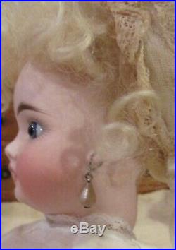 Antique 15 German Bisque Closed Mouth Mystery Sonneberg Belton Doll