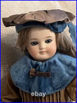 Antique 15 German Bisque Sonneberg Belton Doll French Market Straight Wrists Antique 15 German Bisque Sonneberg Belton Doll French Market Straight Wrists