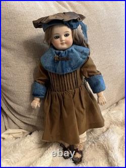 Antique 15 German Bisque Sonneberg Belton Doll French Market Straight Wrists Antique 15 German Bisque Sonneberg Belton Doll French Market Straight Wrists