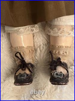Antique 15 German Bisque Sonneberg Belton Doll French Market Straight Wrists Antique 15 German Bisque Sonneberg Belton Doll French Market Straight Wrists