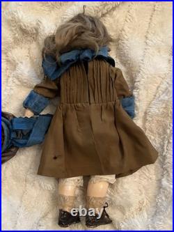 Antique 15 German Bisque Sonneberg Belton Doll French Market Straight Wrists Antique 15 German Bisque Sonneberg Belton Doll French Market Straight Wrists