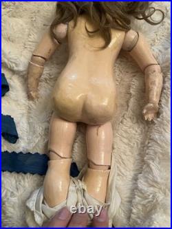 Antique 15 German Bisque Sonneberg Belton Doll French Market Straight Wrists Antique 15 German Bisque Sonneberg Belton Doll French Market Straight Wrists