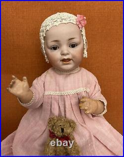 Antique 15 German Solid Dome Bisque Head JDK Kestner Baby Doll Sleep Eyes Cute