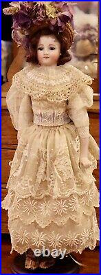 Antique 15 Rare Bisque Simon Halbig Fashion Doll Poupee withGreat Outfit