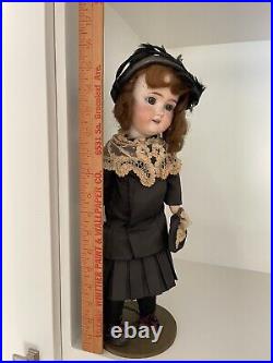 Antique 16 German Bisque Head Schoenau Hoffmeister 1909 Doll Comp Body Human Hr