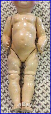 Antique 16 German Bisque RARE Hertel Schwab 172 Googlie Toddler Doll REDUCED