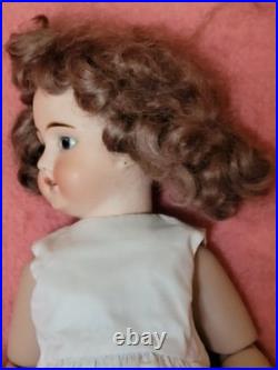 Antique 17.5 Unknown German Fashion Doll Marked 7