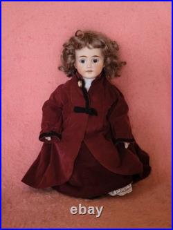 Antique 17.5 Unknown German Fashion Doll Marked 7