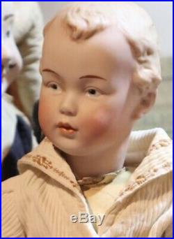 Antique 17 German Bisque Gebruder Heubach RARE Mold #7322 Doll